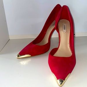 Red Guess Heels